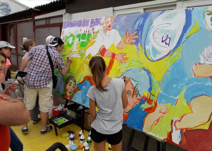 Réalisez une fresque collaborative lors de vos évènements. 